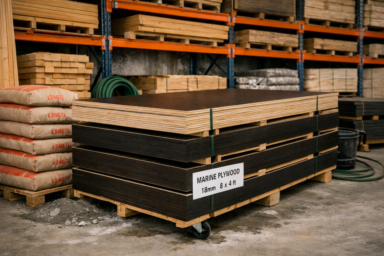 Marine Plywood (18mm, 8×4 ft)