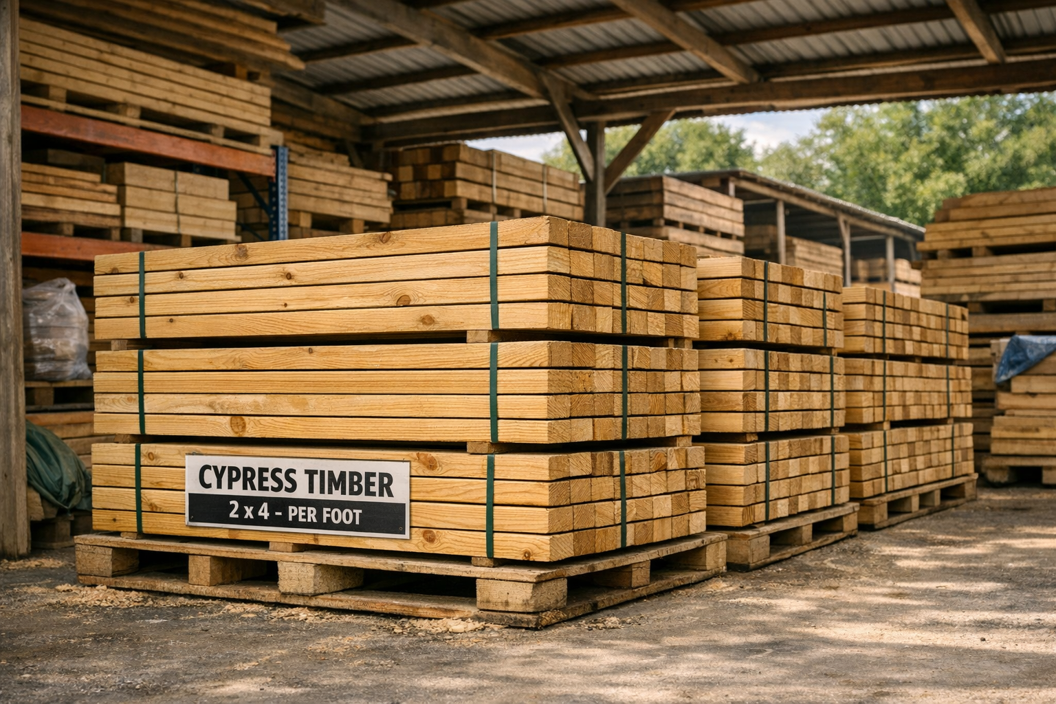 Cypress Timber (2×4, per foot)